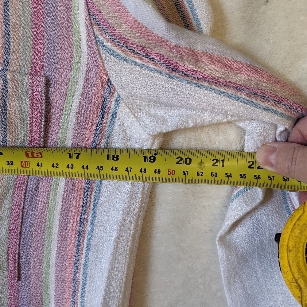 Rails Blouse Boxy Striped Metalic Thread Size XS - Picture 11 of 12